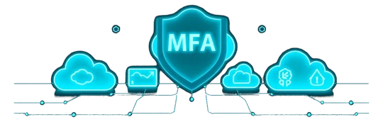 Cloud MFA Security Illustration
